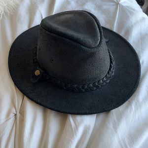 Henschel outback black leather hat